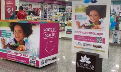 Bahia Sem Fome: Boulevard Shopping ganha ponto de arrecadação de alimentos