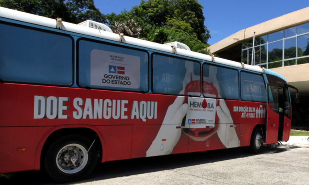 Unidade móvel da Hemoba atende doadores no Shopping da Bahia esta semana