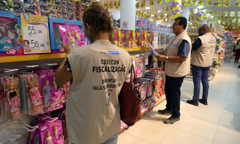 Operação Dia das Crianças: de 165 estabelecimentos fiscalizados, oito foram notificados em Salvador
