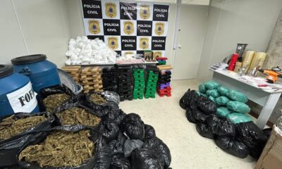Polícia desarticula laboratório de drogas dentro de hotel em Salvador e em condomínio em Jauá