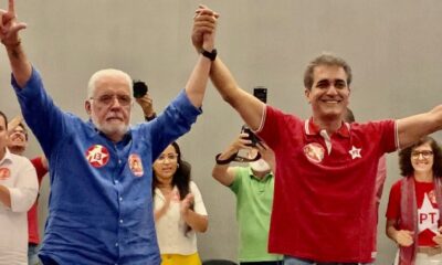 "Meu pré-candidato é Robinson", declara Wagner durante plenária do PT em Salvador