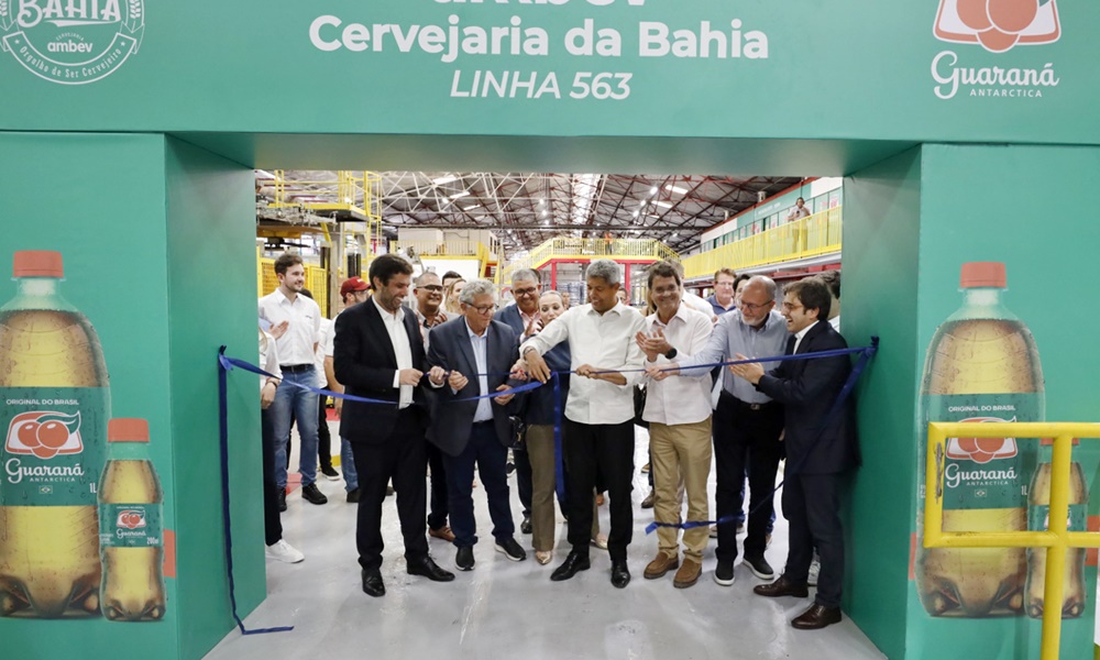 Ambev inaugura nova linha de produção de Guaraná Antarctica em Camaçari