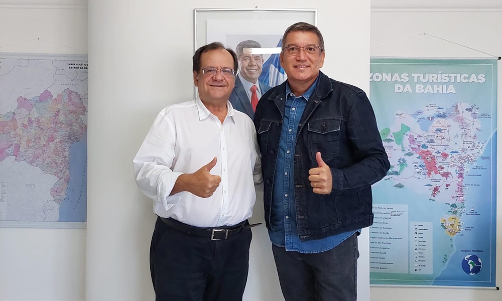 Oswaldinho se reúne com Maurício Bacelar e debate fortalecimento do turismo em Camaçari