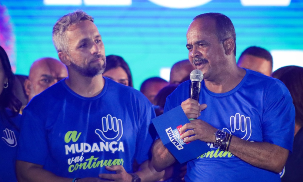 "Flávio está preparado para continuar o trabalho iniciado por Elinaldo", declara ACM Neto em Camaçari