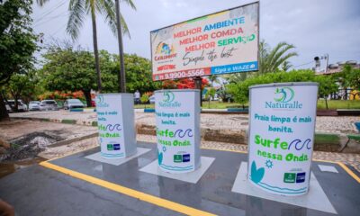 Prefeitura de Camaçari entrega lixeira subterrânea em Guarajuba