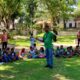 Projeto Horto Verão oferece oficinas esportivas, culturais e de reciclagem para crianças