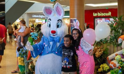 Chegada do coelhinho abre temporada de Páscoa no Boulevard Shopping Camaçari