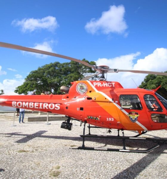 Governo investe cerca de R$ 29 milhões em helicóptero, drones e viaturas para a PM e Bombeiros