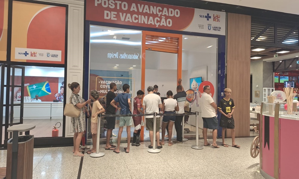Doação de sangue e vacinação movimentam Parque Shopping Bahia neste sábado em Lauro de Freitas