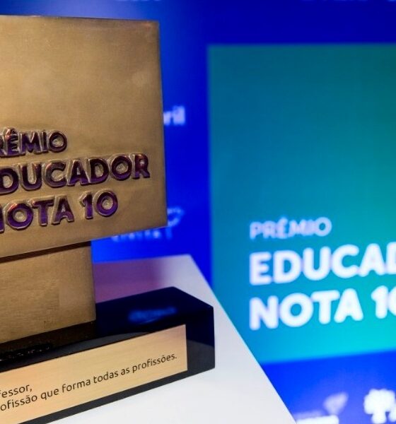 Prêmio nacional Educador Nota 10 está com inscrições abertas até 15 de junho