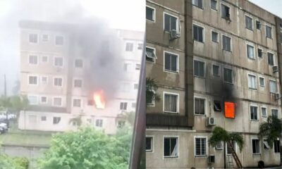 Homem é preso após agredir e colocar fogo no apartamento de companheira em Vila de Abrantes