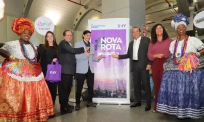 Aeroporto de Salvador recebe voo inaugural direto de Santiago no Chile