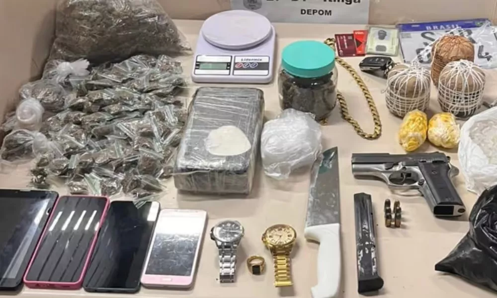 Mais de 2 kg de drogas e granadas são apreendidos durante ação policial em Itinga foto divulgação depom Itinga